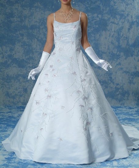 NEW GORGEOUS COLOR BEADING CORSET STYLE WEDDING DRESS BRIDAL GOWN SIZE 14