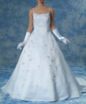 NEW GORGEOUS COLOR BEADING CORSET STYLE WEDDING DRESS BRIDAL GOWN SIZE 14