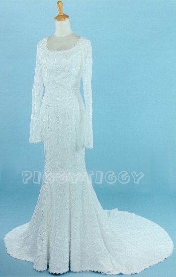FITTED MERMAID STYLE SHEATH WEDDING DRESS GOWN SIZE 12
