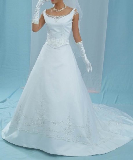 NEW 2-PIECE SPECTACULAR WEDDING BRIDAL GOWN DRESS SIZE 20
