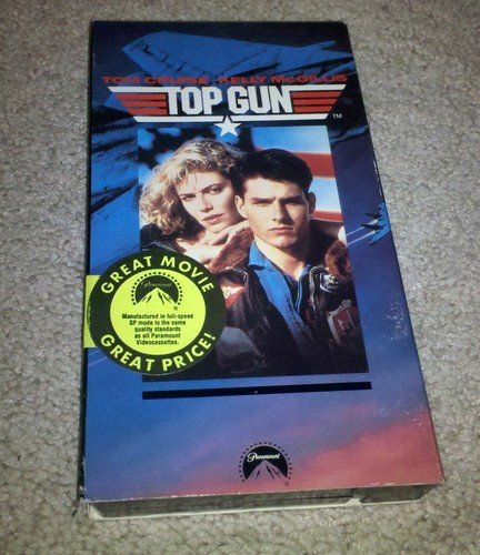 Top Gun Vhs Tom Cruise And Tony Scott Paramount Air Force Pilot