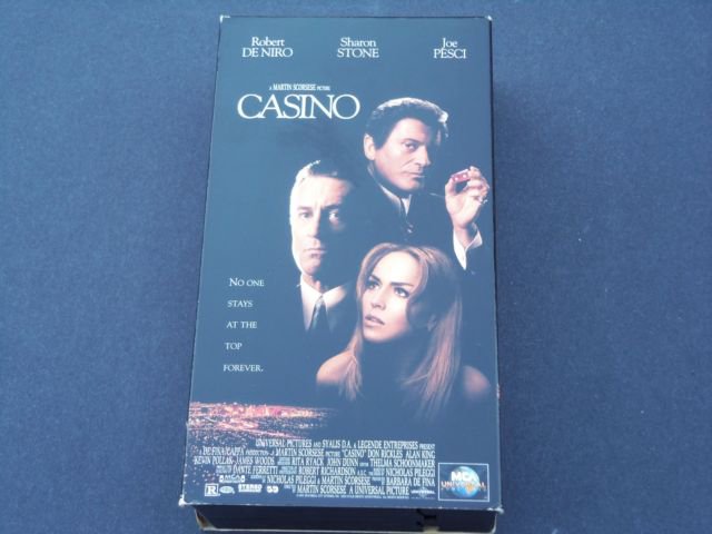Casino (VHS, 1996, 2-Tape Set, Full Screen Pan & Scan) De Niro, Martin Scorsese