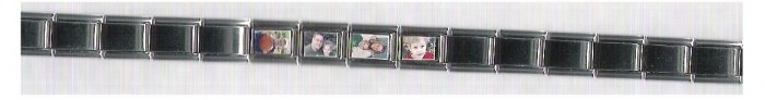 9 mm Silver Rectangle Photo Charm