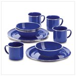 12 PC Camping Set-Blue (38384)