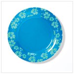 Blue Hawaiian Melamine Plates (36680)