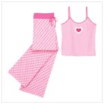 Multi Hearts Camisole PJ Set - Small (38119)