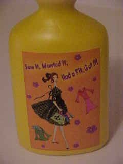 NEW 1950'S ERA FASHION DOLL DECORATED PORCELAIN VASE