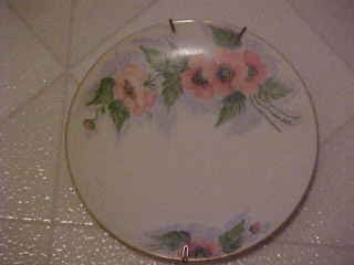 VINTAGE HAND PAINTED POPPIES PORCELAIN PLATE