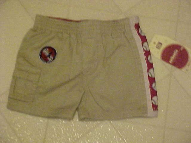 NEW 0-3 MO FADED GLORY BASEBALL KHACKI SHORTS