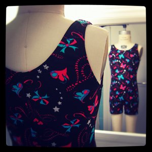 TALENT TALE GIRLS DANCE/ GYMNASTIC PRINTED TANK BIKETARD S(6/6X)
