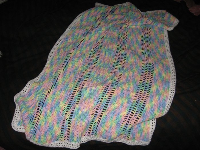 Pompador Cotton Candy baby blanket