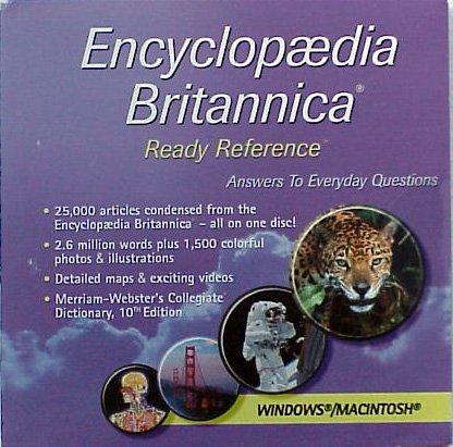 Encyclopedia Britannica Ready Reference + Webster's 10th Collegiate Dictionary - NEW - FREE Shipping