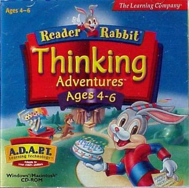 Reader Rabbit Thinking Adventures by The Learning Company - 2 CD Set Ages 4-6 - NEW - FREE Shipping