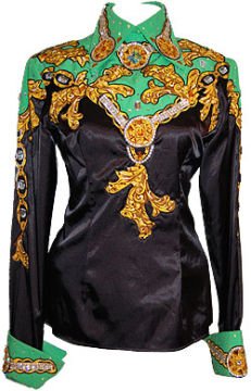 Black, Green, and Gold Show Shirt