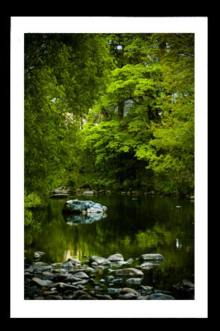 A4 Framed Landscape Print - The River Greta In Keswick