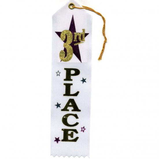 Third Place Printed Award Ribbons
