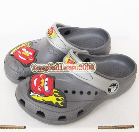 new CROCSâ„¢ cars McQueen gray boy's sandal shoe