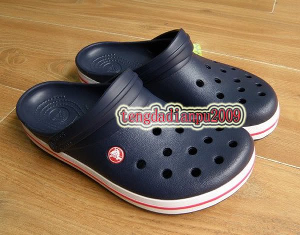 CROCS crocband children's Boys blue shoe sz:6C7-12C13