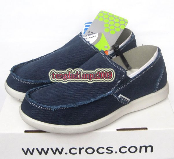 New CROCSâ„¢ santa cruz dark blue men's shoes sz:M7-M11