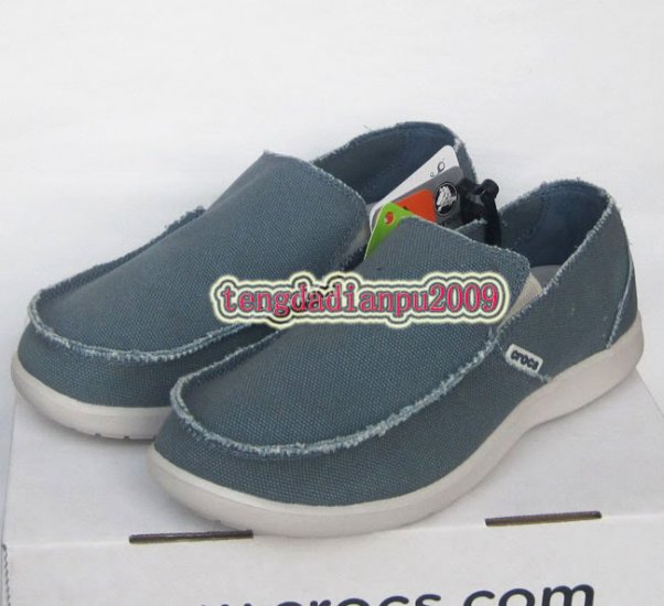 New CROCSâ„¢ santa cruz light blue men's shoes sz:M7-M11