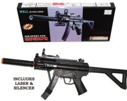 MP5A7H Airsoft Rifle w/ Laser and LED Light