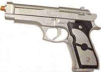 AK887 Silver and Black 9mm Airsoft Pellet Gun