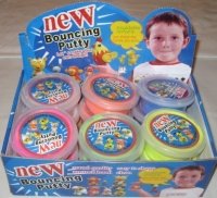 12 Tubs of Bouncing Foam Putty