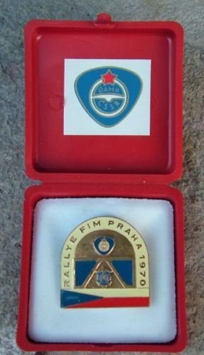 Large 1970 FIM Speedway Badge in Presentation Pack