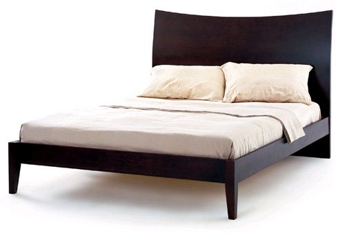 RETRO PLATFORM BED IN CAPPUCCINO FINISH
