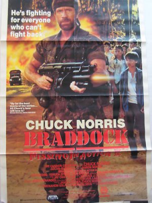 MISSING IN ACTION 3,VHS Movie Poster,Chuck Norris
