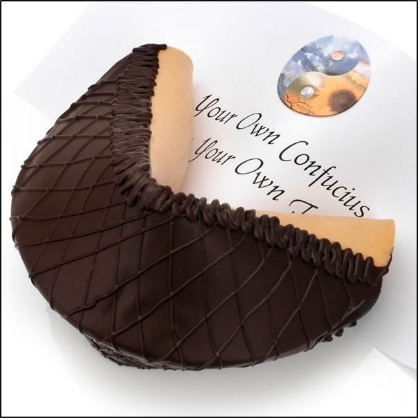 Lover's Dark Chocolate Gourmet Fortune Cookie