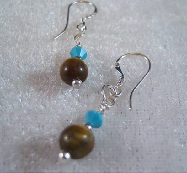 Touch of Turquoise Sterling Silver Earrings
