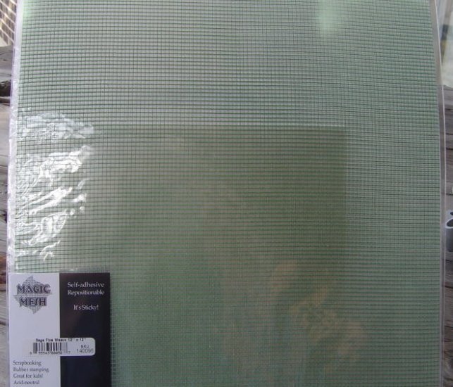 12 X 12 MAGIC MESH SAGE GREEN NIP