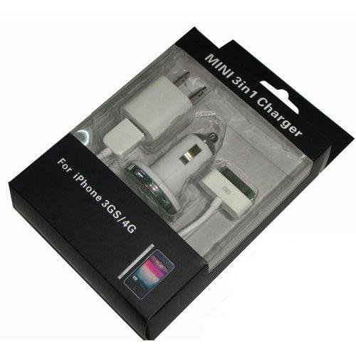 mini 3 in 1 charger for iPhone 3GS/4G