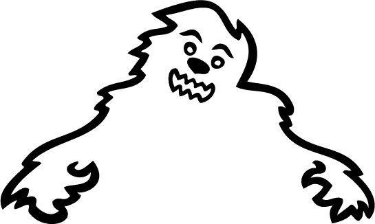 Skoda Yeti Happy Monster Custom Vinyl Sticker Decal, Car Decal, Bumper Sticker, Window Sticker