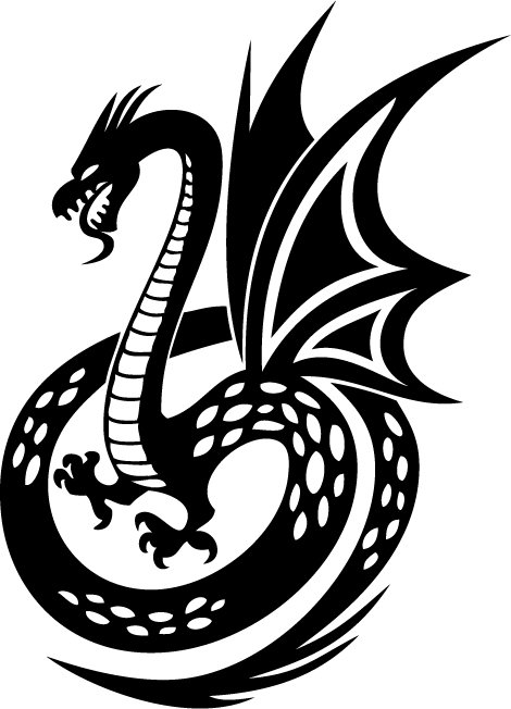 Dragon Custom Vinyl Sticker Decal, Car Decal, Bumper Sticker, Laptop Decal, Window Sticker