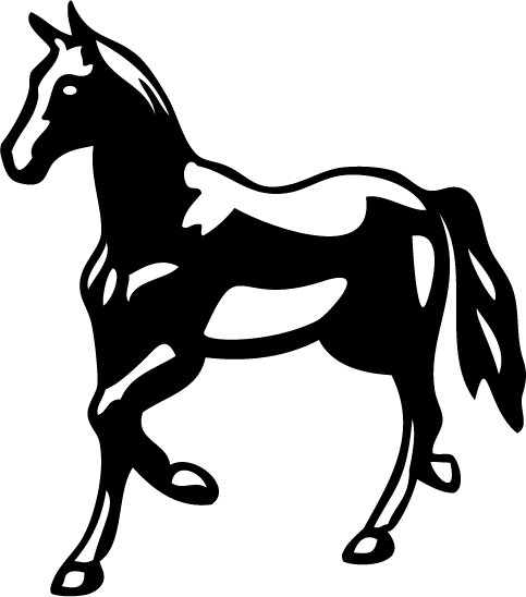 Horse Vinyl Sticker Decal 002, Car Decal, Bumper Sticker, Laptop Decal, Window Sticker