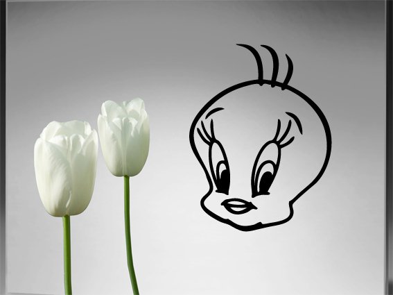 Tweety Custom Made Vinyl Sticker Decal, Car Decal, Bumper Sticker, Laptop Decal, Window Sticker