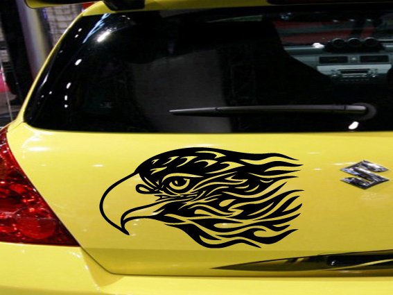 Eagle Custom Vinyl Sticker Decal 003, Car Decal, Bumper Sticker, Laptop Decal, Window Sticker