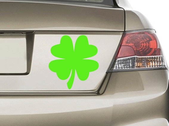 Clover Vinyl Sticker Decal, Car Decal, Bumper Sticker, Laptop Decal, Window Sticker