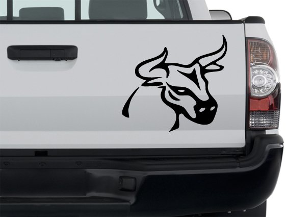 Bull Custom Made Vinyl Sticker Decal, Car Decal, Bumper Sticker, Laptop Decal, Window Sticker
