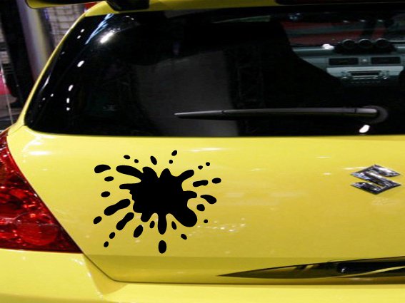 Splash Custom Vinyl Sticker Decal, Car Decal, Bumper Sticker, Laptop Decal, Window Sticker