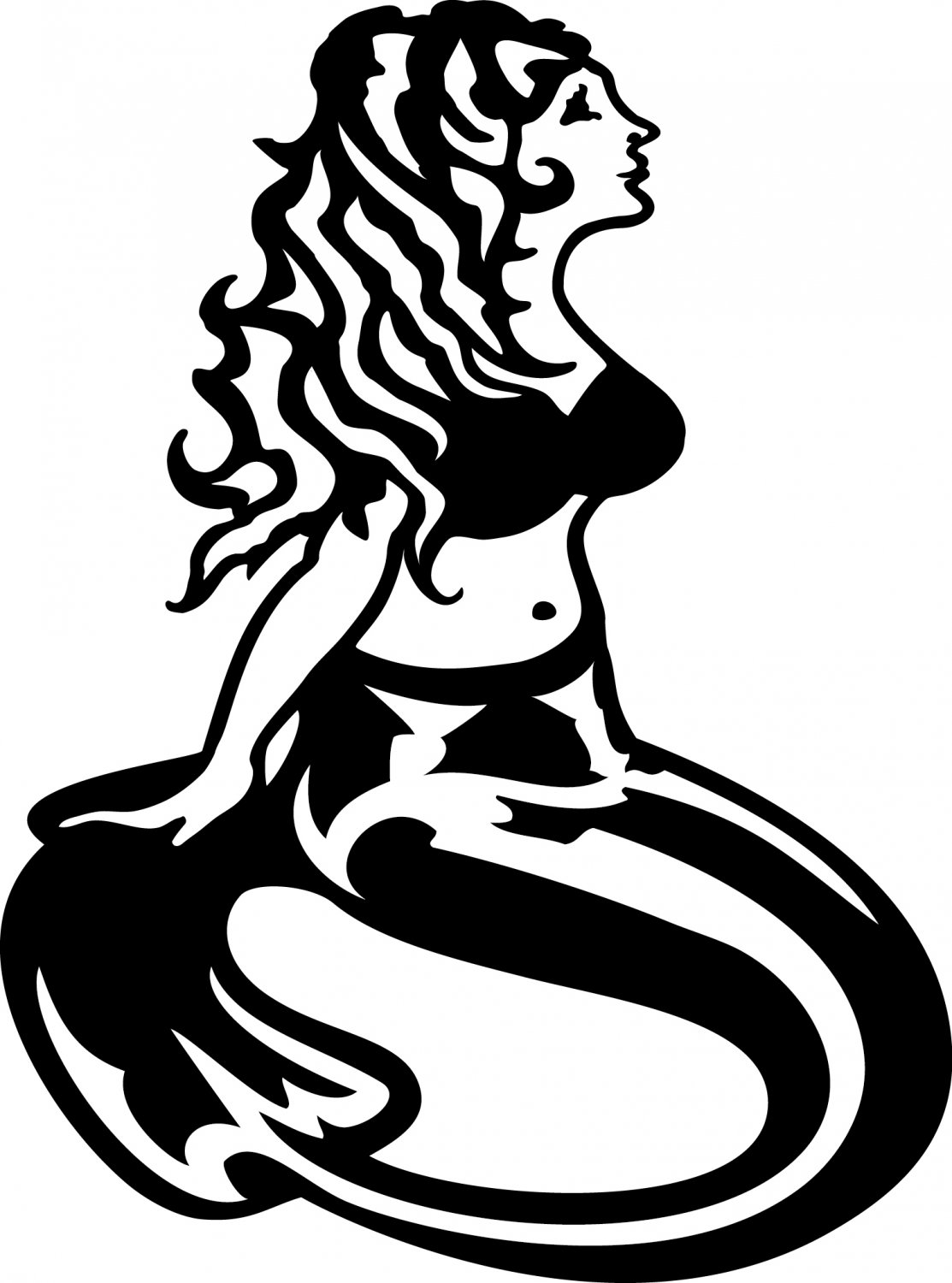 Sexy Mermaid Custom Vinyl Sticker Decal, Car Decal, Bumper Sticker, Laptop Decal, Window Sticker