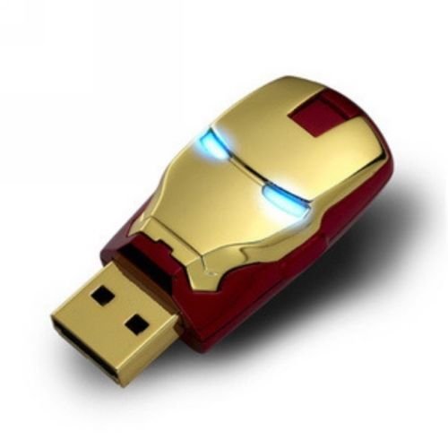 New LED Marvel Avengers Iron Man 64GB USB 2.0 Flash Pen Drive 64G Memory Stick