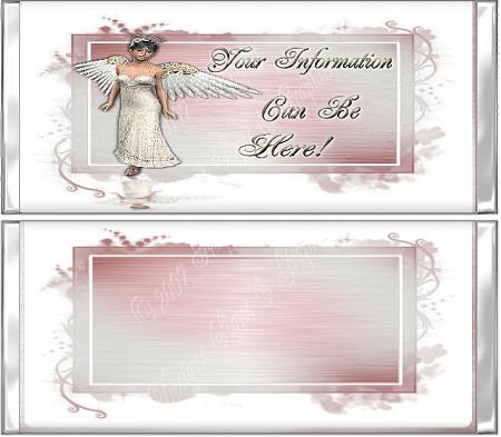 Angel Frame Custom Candy Wrapper Design