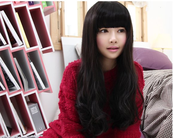 Free Shipping high quality Guarantee100% Hot-sales brand new wig W017 Qi Liu curls