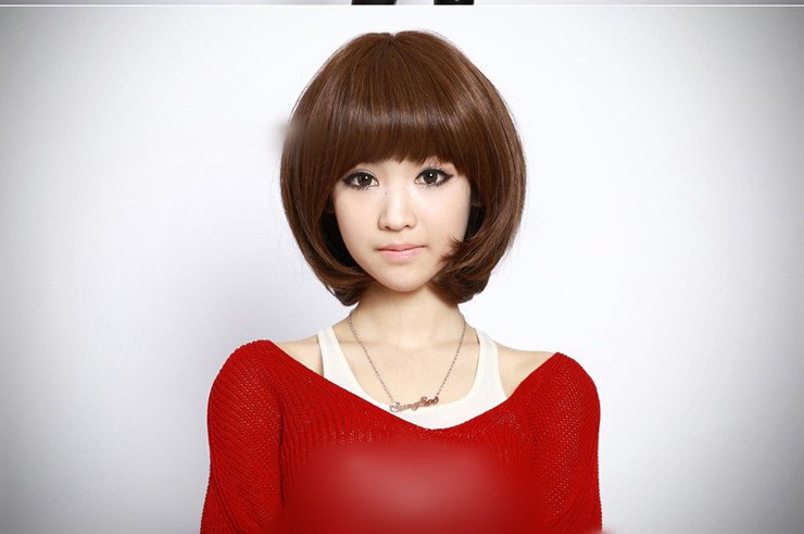 Free Shipping high quality Guarantee100% Hot-sales brand new wig W029 Qi bangs short hair bobo