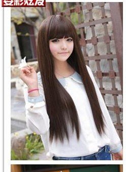 Free Shipping high quality Guarantee100% Hot-sales brand new wig W035 Long straight hair