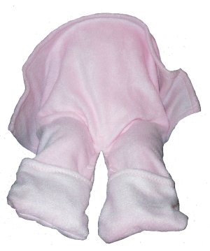 Straddleblanket 6 MONTHS Size SPLIT BABY BLANKET for Jumper, Stroller, Car Seat Pink