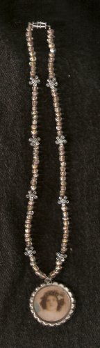 Bottlecap Choker with Vintage Angel Image